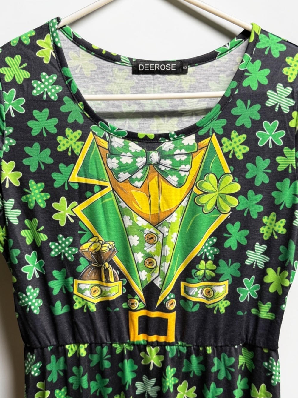 St Patrick’s Day Dress Women Small Shamrock Lucky Leprechaun Outfit Cute - Picture 10 of 10